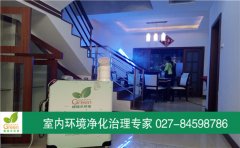 武漢東西湖區(qū)汀香水榭別墅空間消毒